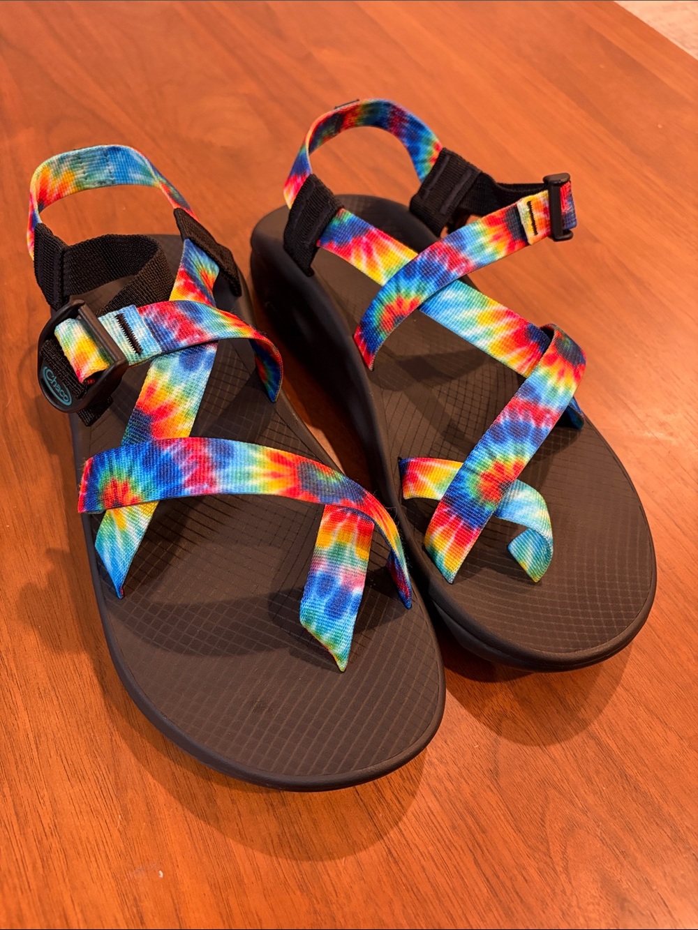 Chaco. Men's Tie Dye Sandals. Adjustable. Size 10 NWOT